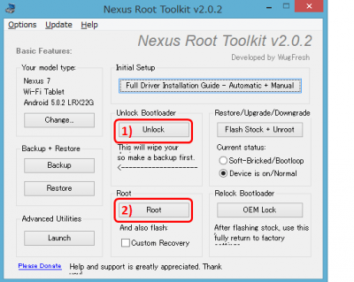 Nexus 7 12 Root化したnexus7 Kitkat にlollipopへのアップデートをして再びroot化してみました スマホ タブレット使いこなし術